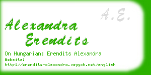 alexandra erendits business card